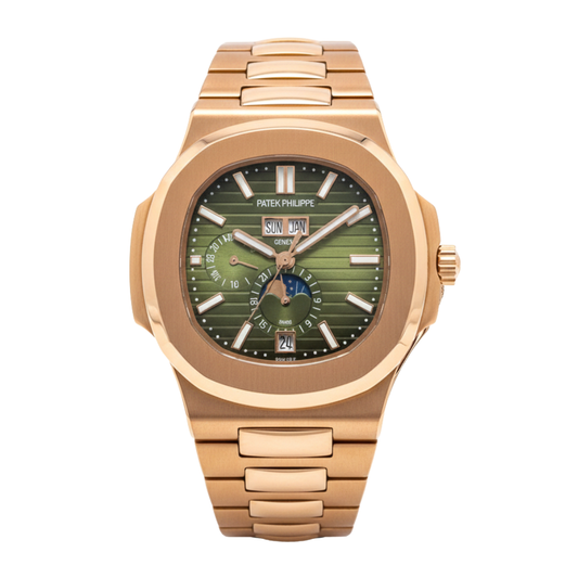 Patek Philippe Nautilus Green – Annual Calendar & Moonphase Automatic